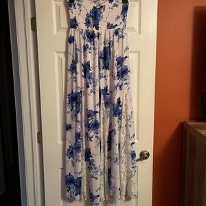 Venus Bandeau Style Strapless Maxi Dress